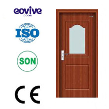 Eco-friendly wood interior bathroom bedroom mdf PVC door profile